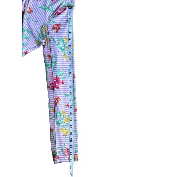 Ibkul Pink Floral Long Sleeve 1/4 Zip Shirt Mesh Sleeves Size Women’s M UPF 50 - Picture 8 of 8